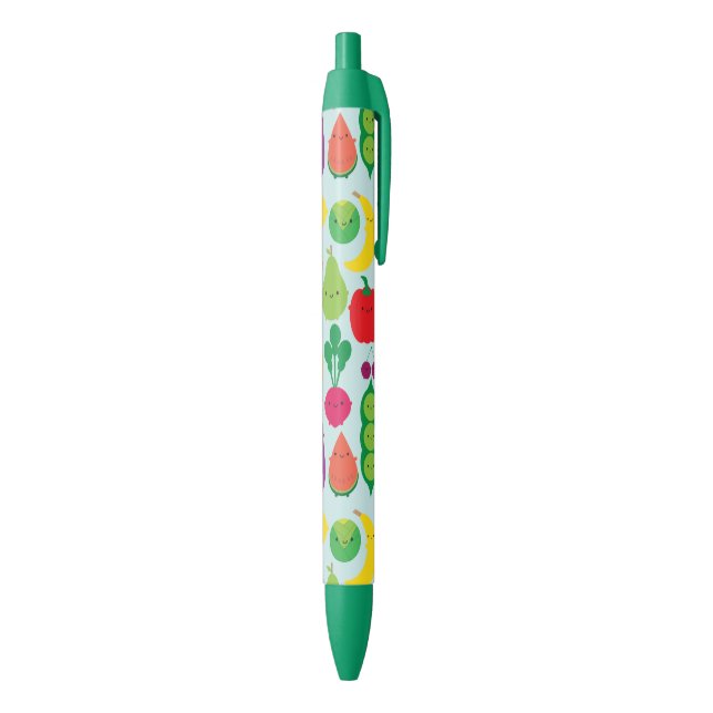 Stylo Noir 5 des fruits et légumes de jour (Bas (Vertical))