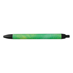 Stylo Noir Acceptation Médaillons de saumons jaunes bleus