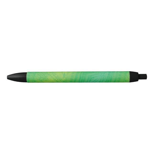 Stylo Noir Acceptation | Motif de Shibori jaune bleu (Devant)