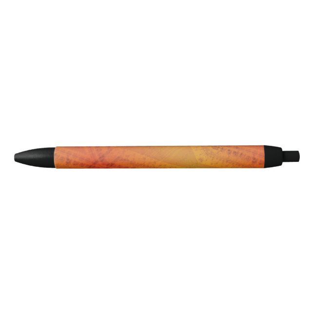 Stylo Noir Acceptation | Motif de Shibori rouge orange jaune (Devant)