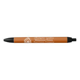 Stylo Noir Agence Immobilière Burnt Orange Realtor Personnali