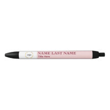 Ajouter un titre de nom rose pâle simple de logo