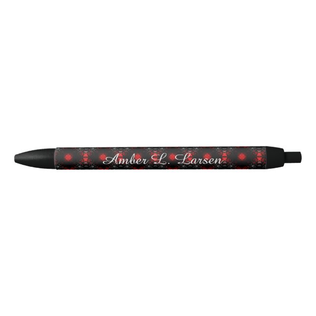 Stylo Noir Amber L. Larsen Pen (Devant)