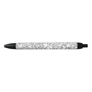 Stylo Noir Amusant motif mammaire adulte