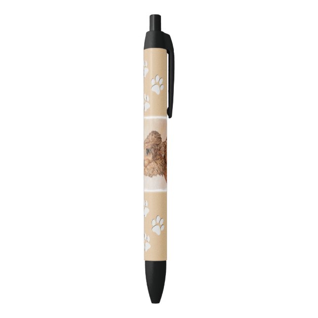 Stylo Noir Anglais Cocker Peinture Espagnole - Art Chien orig (Bas (Vertical))