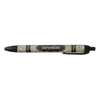 Antique Gold Parties scintillant Crayon Nom person