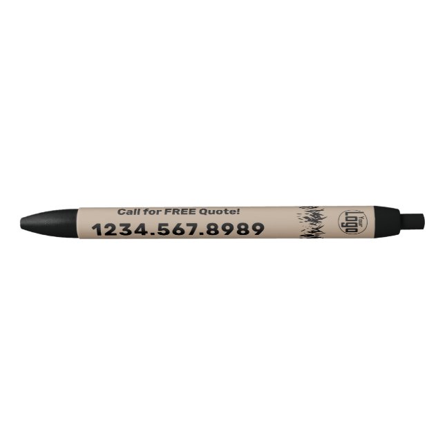 Stylo Noir Appel du service d'entretien des jardins, Connexio (Devant)