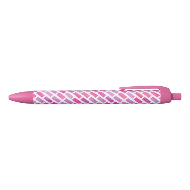 Stylo Noir Aquarelle rose (Haut)