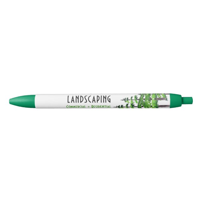 Stylo Noir Arbre Débordement de l'entreprise (Devant)
