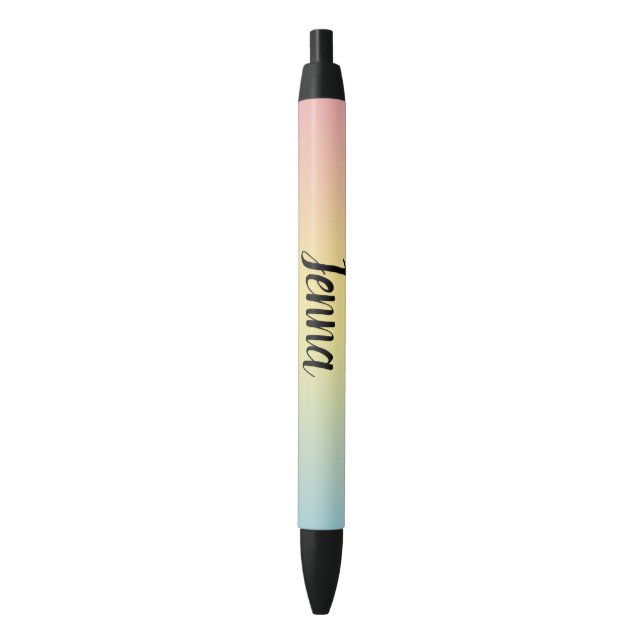 Stylo Noir Arc-en-ciel (devant Vertical)