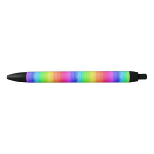 Stylo Noir Arc-en-ciel Vague Vague Couleur Pastel Progressive