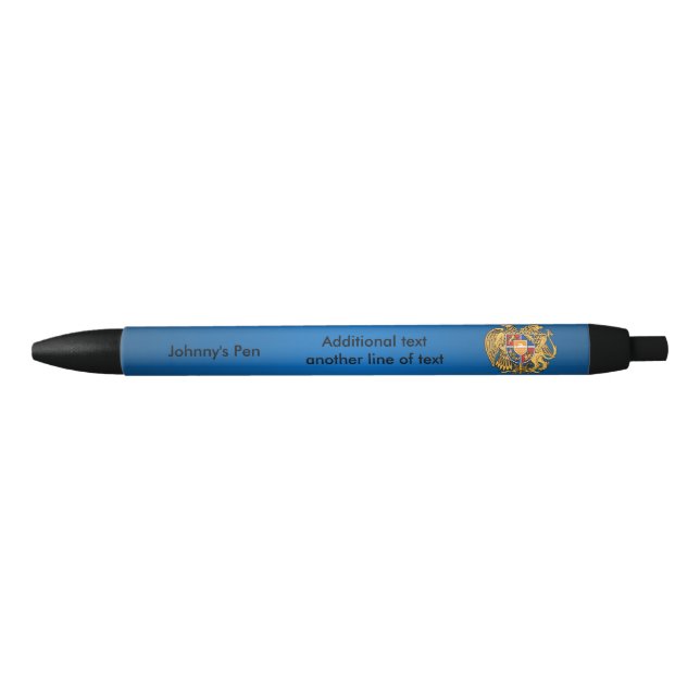 Stylo Noir Armenian coat of arms (Devant)
