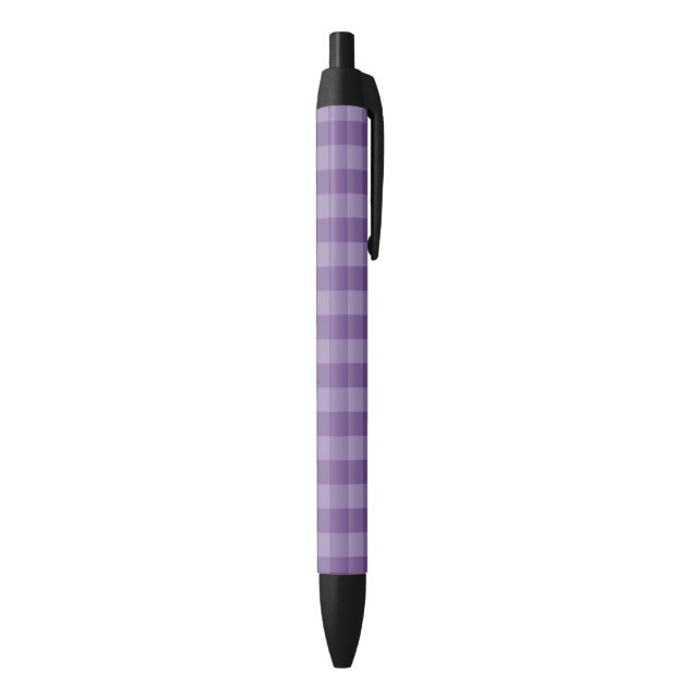 Stylo Noir Arrière - plan checkered violet (Bas (Vertical))