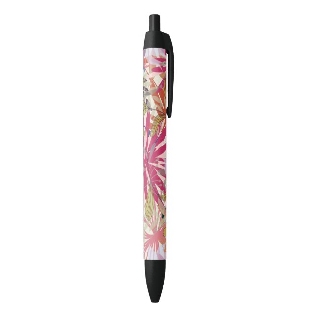 Stylo Noir Arrière - plan floral 6 (Bas (Vertical))