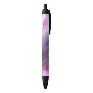 Stylo Noir art abstrait pourpre de cubisme sans couture