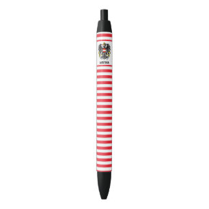Stylo Noir Autriche Drapeau mignon Patriotique