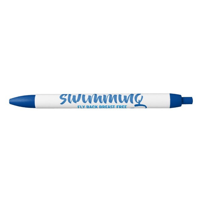 Stylo Noir Baignade Retour poitrine Texte typographique libre (Devant)