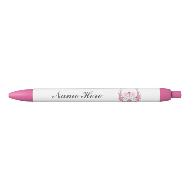 Stylo Noir Bande dessinée de lapin (Devant)