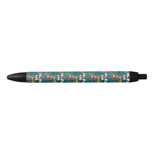 Stylo Noir Bande dessinée mignonne d'amour de délivrance (Devant)