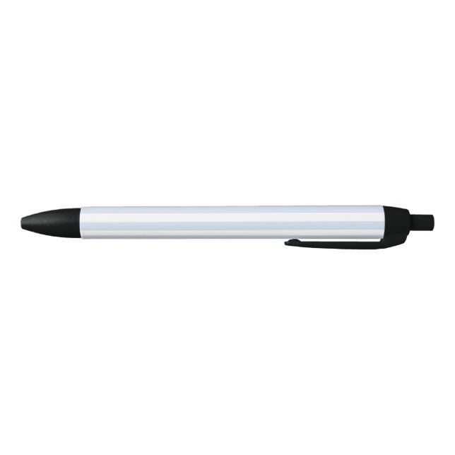 Stylo Noir Bandes de bonbons bleu pâle et blanc (Bas)