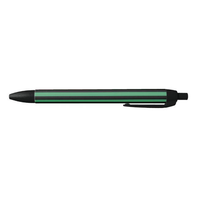 Stylo Noir Bandes de bonbons vert et noir (Bas)