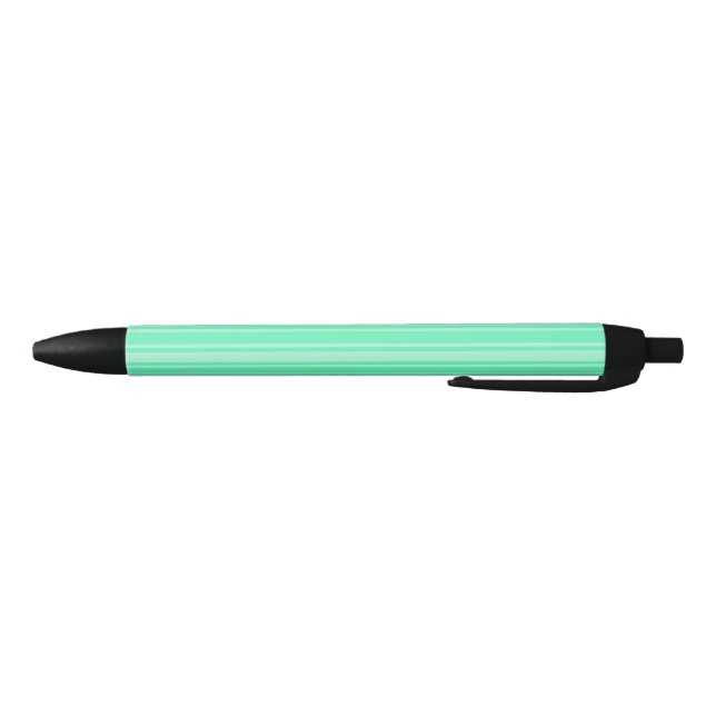 Stylo Noir Bandes de bonbons vertes à la menthe (Bas)