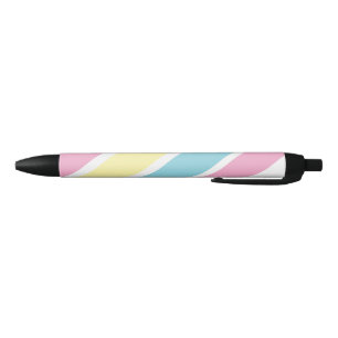Stylo Noir Bandes de couleurs cool