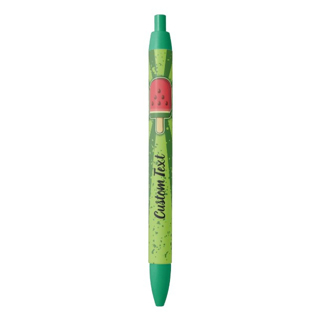Stylo Noir Bâton de crème glacée de pastèque (devant Vertical)