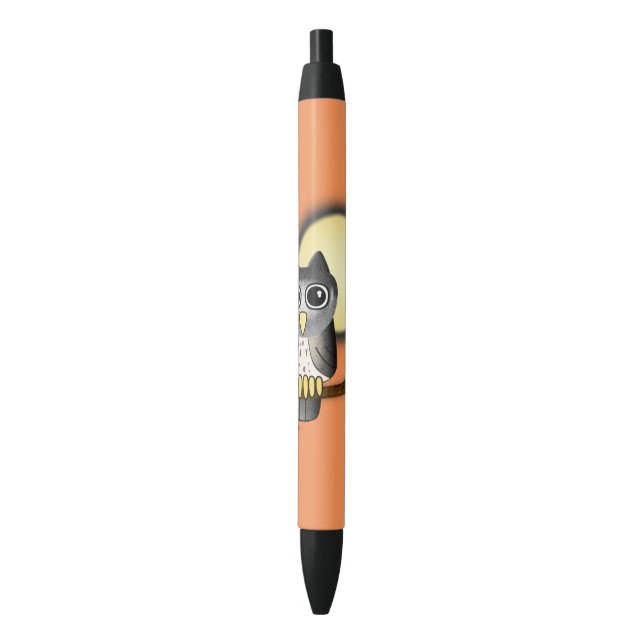 Stylo Noir Battes de Halloween (devant Vertical)