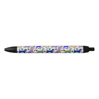 Stylo Noir Beaucoup de chiens en encre
