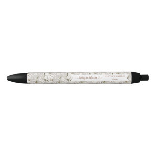 Stylo Noir Bébé en Fleur Boho Baby shower Floral Favoriser st