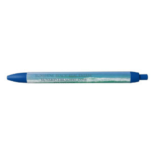 Stylo Noir Belle plage Custom Ocean Vacation Business