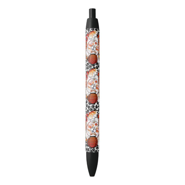 Stylo Noir BINDI MI TANG - Année du chien Chow - PEN (devant Vertical)