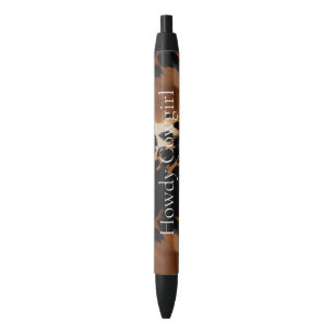 Stylo Noir Black Brown Gold Cowhal Sud-Ouest