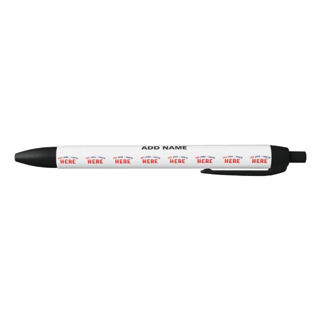 STYLO NOIR BLANC PERSONNALISABLE MODERNE DE STYLE VERIFIE MAR (Bas)