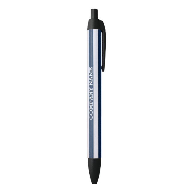Stylo Noir Blancs et Bleus (Bas (Vertical))