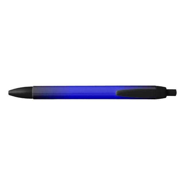 Stylo Noir Bleu électrique solide (Dos)