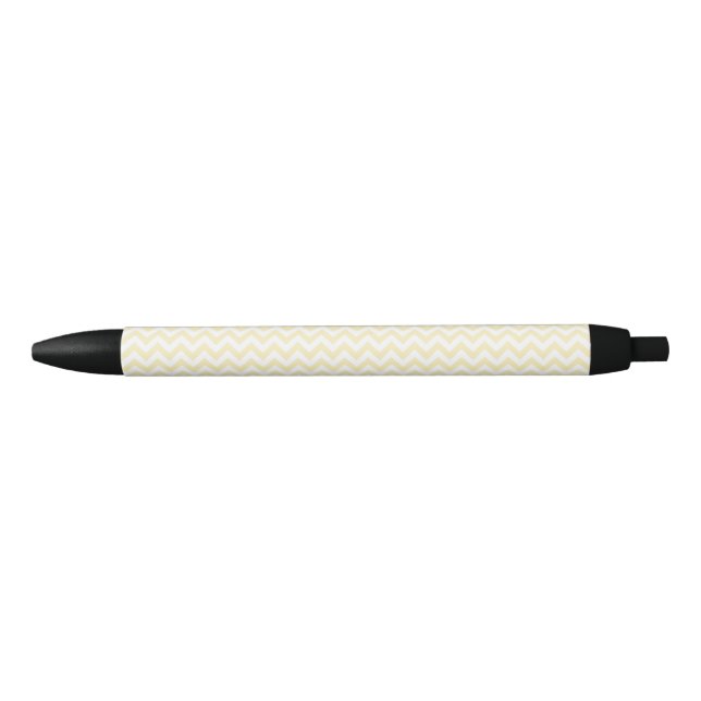 Stylo Noir Blond des lignes Chevron Zigzag (Devant)