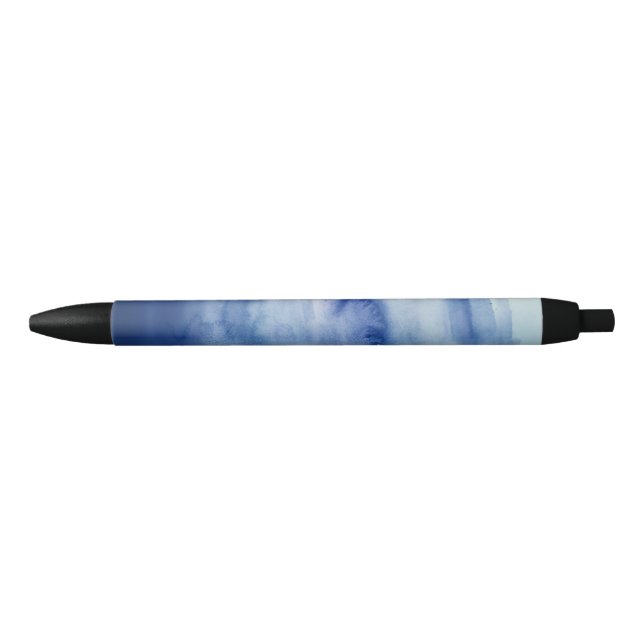 Stylo Noir Blue Water Peinture Texture Motif Beach (Devant)