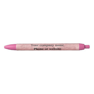 Stylo Noir Blush Rose Or Personnalisé Petite entreprise