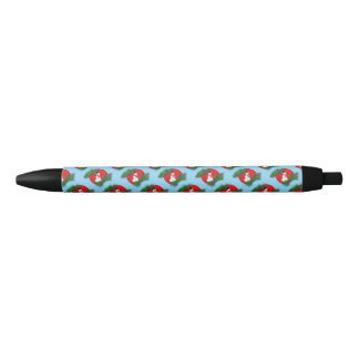 Stylo Noir Bonhomme de neige sur ornement