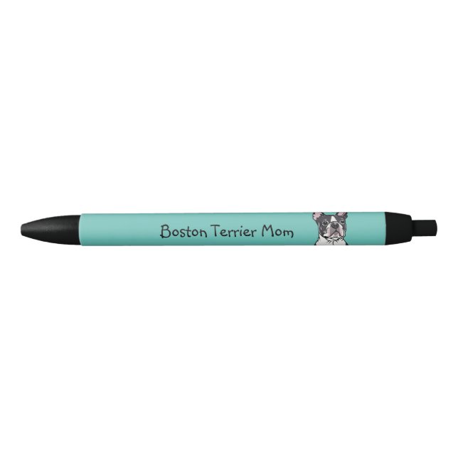 Stylo Noir Boston Terrier Pen (Devant)