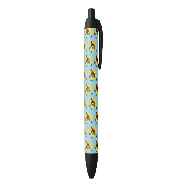 Stylo Noir Boule de pique (Bas (Vertical))
