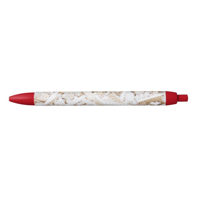 Stylo Noir briques blanches (Devant)