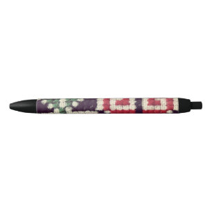 Stylo Noir Broderie ukrainienne
