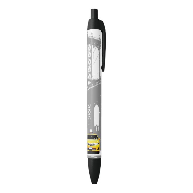 Stylo Noir Brooklyn Bridge New York City Yellow Taxi Nyc (Bas (Vertical))