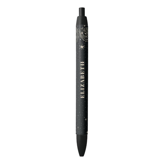 Stylo Noir Bureau de coiffeur professionnel élégant (devant Vertical)