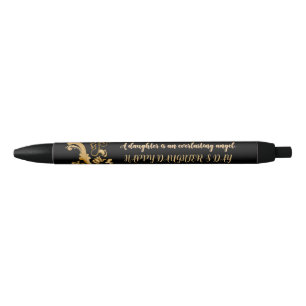 STYLO NOIR CADEAU D'AMOUR POUR LA FÊTE DES FILLES