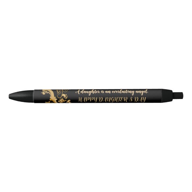 STYLO NOIR CADEAU D'AMOUR POUR LA FÊTE DES FILLES (Devant)