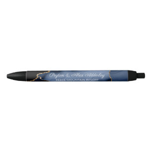 Stylo Noir Cadeau de mariage pour la mariée et le marié, marb